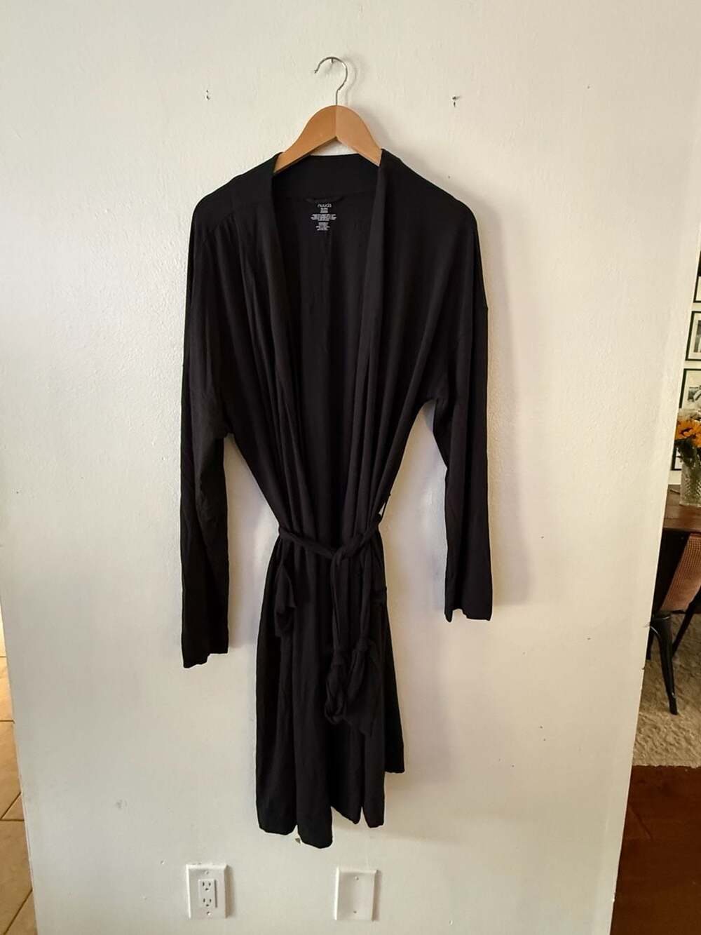 New nuuds Black Robe Size XL/XXL soft rayon bamboo